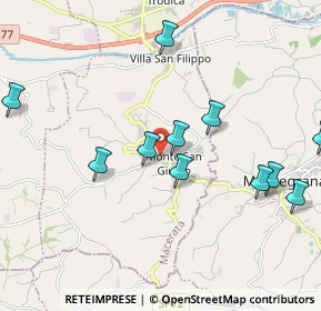 Mappa Via S. Egidio, 62010 Montecassiano MC, Italia (2.21091)