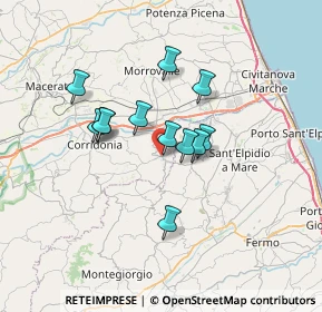 Mappa Via S. Egidio, 62010 Montecassiano MC, Italia (5.4)