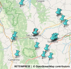 Mappa , 62027 San Severino Marche MC, Italia (9.3935)