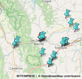Mappa , 62027 San Severino Marche MC, Italia (7.9985)