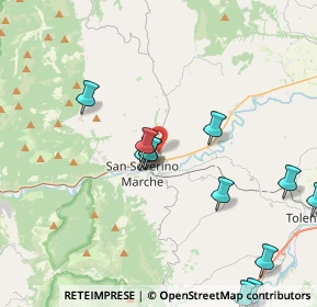 Mappa , 62027 San Severino Marche MC, Italia (5.39643)