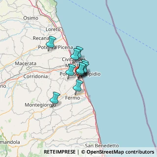Mappa Via della Calzatura, 63821 Porto Sant'Elpidio FM, Italia (6.11455)