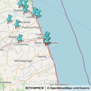 Mappa Via della Calzatura, 63821 Porto Sant'Elpidio FM, Italia (21.28273)