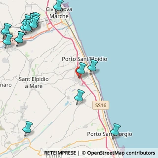 Mappa Via della Calzatura, 63821 Porto Sant'Elpidio FM, Italia (7.14316)