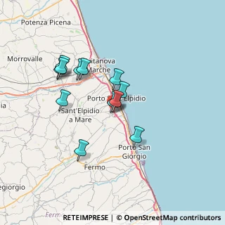Mappa Via della Calzatura, 63821 Porto Sant'Elpidio FM, Italia (6.2575)