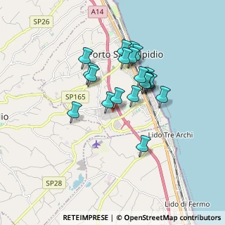 Mappa Via della Calzatura, 63821 Porto Sant'Elpidio FM, Italia (1.487)