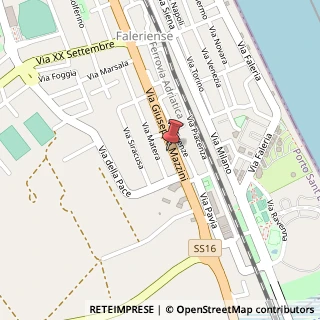 Mappa Via Giuseppe Mazzini, 332, 63821 Porto Sant'Elpidio, Fermo (Marche)