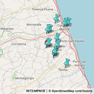 Mappa Via Alessandro Manzoni, 63812 Montegranaro FM, Italia (5.52846)