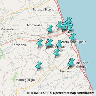Mappa Via Alessandro Manzoni, 63812 Montegranaro FM, Italia (6.97313)