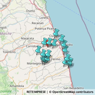 Mappa Via Alessandro Manzoni, 63812 Montegranaro FM, Italia (11.69722)