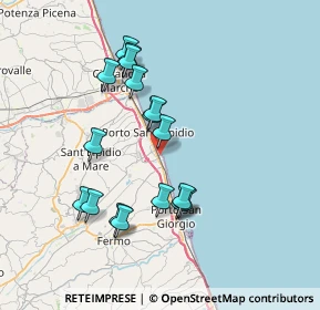 Mappa Via Salsomaggiore, 63821 Porto Sant'Elpidio FM, Italia (7.09235)