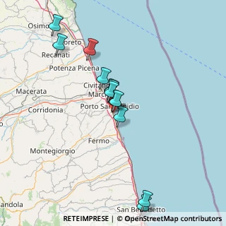 Mappa Via Salsomaggiore, 63821 Porto Sant'Elpidio FM, Italia (13.81)