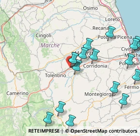 Mappa Via Rolando Rivi, 62029 Tolentino MC, Italia (18.93438)