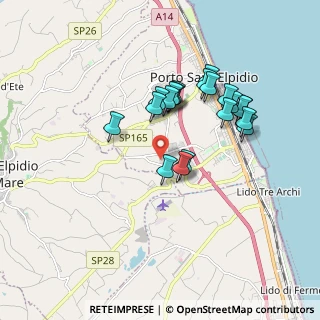 Mappa Via Dei Mestieri, 63821 Porto Sant'Elpidio FM, Italia (1.6405)