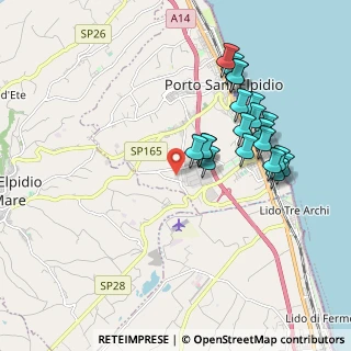 Mappa Via Dei Mestieri, 63821 Porto Sant'Elpidio FM, Italia (1.9385)