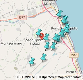 Mappa Strada Galilea, 63811 Sant'Elpidio a Mare FM, Italia (3.66133)