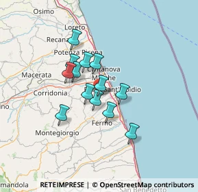 Mappa Strada Galilea, 63811 Sant'Elpidio a Mare FM, Italia (9.94154)