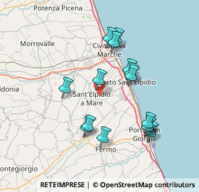 Mappa Strada Galilea, 63811 Sant'Elpidio a Mare FM, Italia (7.222)
