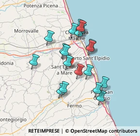 Mappa Strada Galilea, 63811 Sant'Elpidio a Mare FM, Italia (6.31684)