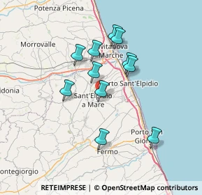 Mappa Strada Galilea, 63811 Sant'Elpidio a Mare FM, Italia (6.22636)
