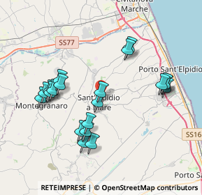 Mappa Via Romana Porta, 63811 Sant'Elpidio a Mare FM, Italia (3.9275)