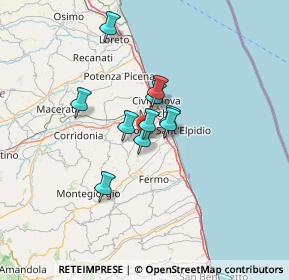 Mappa Via Romana Porta, 63811 Sant'Elpidio a Mare FM, Italia (17.19)