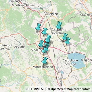 Mappa Via Prato Marino, 52045 Foiano della Chiana AR, Italia (9.51929)