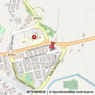 Mappa Via Croce Rossa Internazionale, 3, 62027 San Severino Marche, Macerata (Marche)