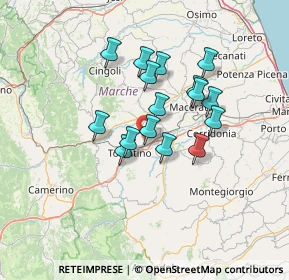 Mappa Strada Provinciale Gioacchino Murat, 62029 Tolentino MC, Italia (11.12875)