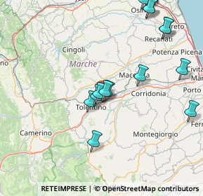 Mappa Strada Provinciale Gioacchino Murat, 62029 Tolentino MC, Italia (19.01375)