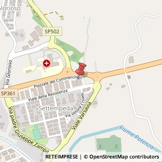 Mappa Piazzale Del Commercio, 28, 62027 San Severino Marche, Macerata (Marche)