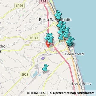 Mappa Via Faleriense, 63018 Porto Sant'Elpidio FM, Italia (1.667)
