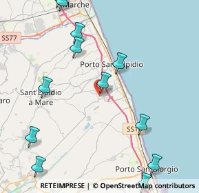 Mappa Via del Commercio, 63821 Porto Sant'Elpidio FM, Italia (5.59667)
