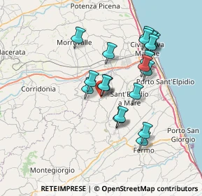 Mappa Via Lazio, 63812 Montegranaro FM, Italia (6.982)