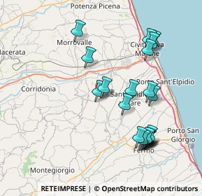 Mappa Via Lazio, 63812 Montegranaro FM, Italia (8.262)