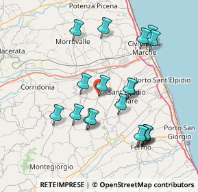 Mappa Via Lazio, 63812 Montegranaro FM, Italia (7.80474)