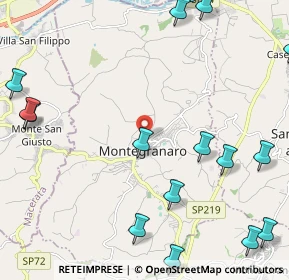 Mappa Via Lazio, 63812 Montegranaro FM, Italia (3.455)