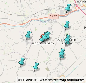 Mappa Via Lazio, 63812 Montegranaro FM, Italia (3.86917)