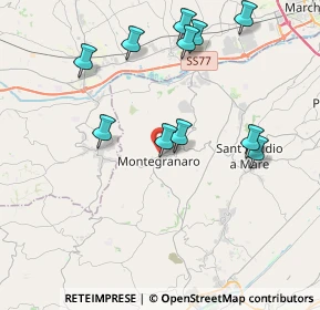 Mappa Via Lazio, 63812 Montegranaro FM, Italia (4.22818)
