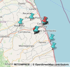Mappa Via Lazio, 63812 Montegranaro FM, Italia (9.77714)