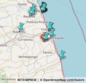 Mappa Via Montegranarese, 63811 Sant'Elpidio a Mare FM, Italia (17.3325)