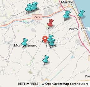Mappa Via Montegranarese, 63811 Sant'Elpidio a Mare FM, Italia (4.61833)