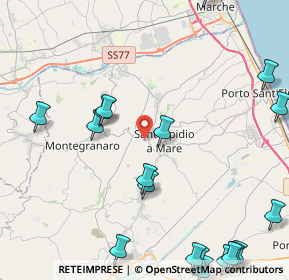 Mappa Via Montegranarese, 63811 Sant'Elpidio a Mare FM, Italia (6.412)