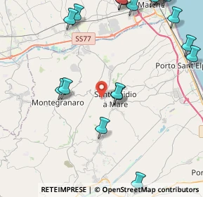 Mappa Via Montegranarese, 63811 Sant'Elpidio a Mare FM, Italia (6.3465)