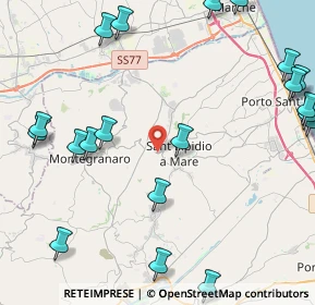 Mappa Via Montegranarese, 63811 Sant'Elpidio a Mare FM, Italia (6.12)