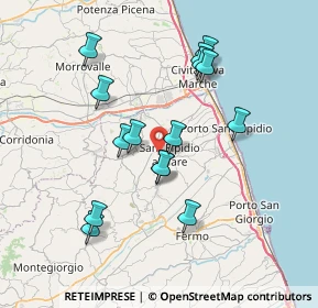 Mappa Via Montegranarese, 63811 Sant'Elpidio a Mare FM, Italia (7.13867)