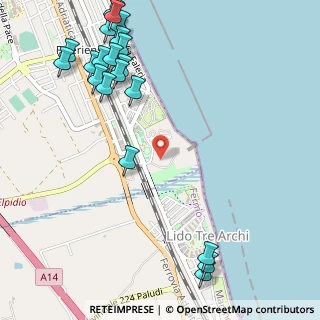 Mappa Via Ravenna, 63821 Porto Sant'Elpidio FM, Italia (0.75)