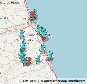 Mappa Via Ravenna, 63821 Porto Sant'Elpidio FM, Italia (7.82895)