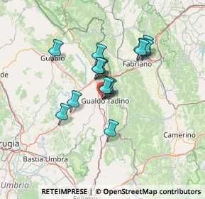 Mappa Via Giordano Bruno, 06023 Gualdo Tadino PG, Italia (10.63067)