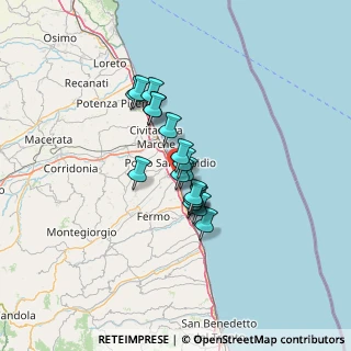 Mappa Via Pavia, 63821 Porto Sant'Elpidio FM, Italia (8.92824)